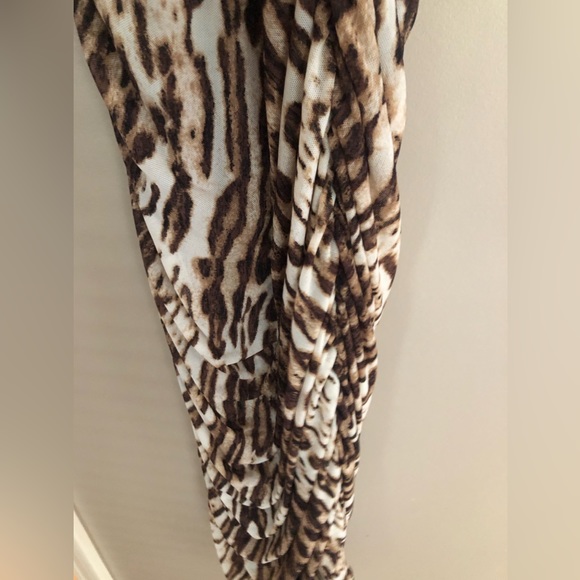 NWT  INC International Concepts Animal Print Rushed Dress  Size XS  $80 - Picture 2 of 3
